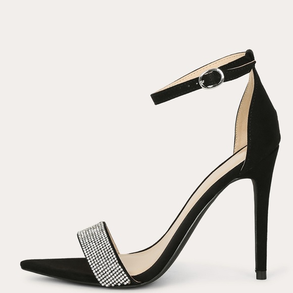 NEW🔥 Rhinestone Crystal Open Toe High Heel Sandal - Picture 3 of 5